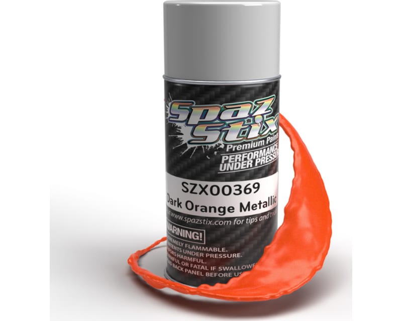 Dark Orange Metallic Aerosol Paint 3.5oz Can