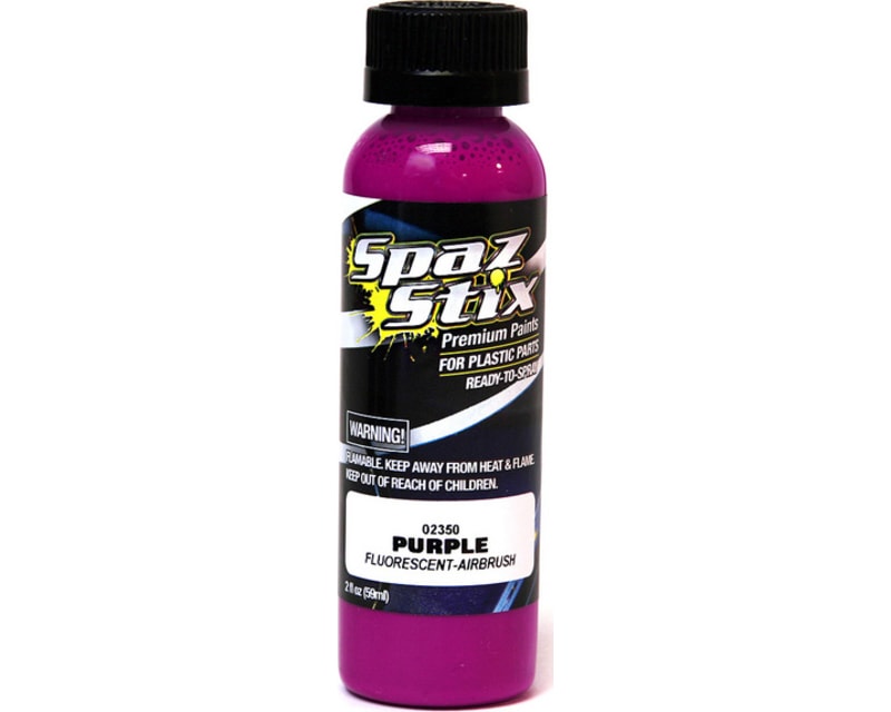 Purple Fluorescent Airbrush Ready Paint 2oz Bottle