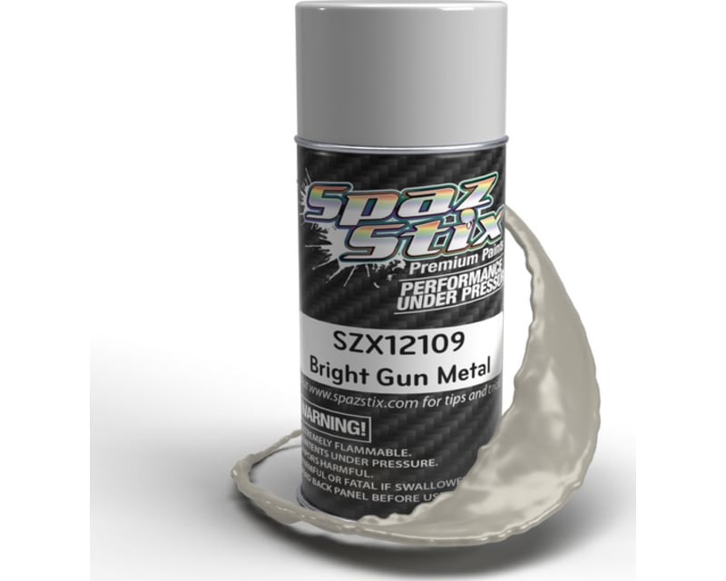Bright Gun Metal Aerosol Paint, 3.5oz Can