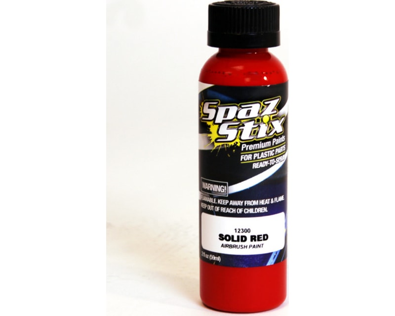 Solid Red Airbrush Ready Paint 2oz Bottle