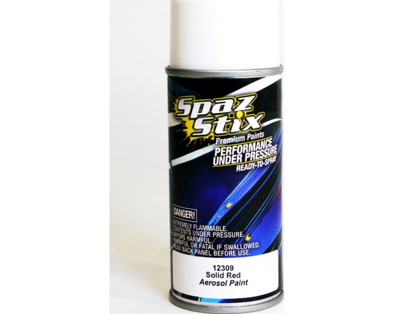 Solid Red Aerosol Paint 3.5oz Can