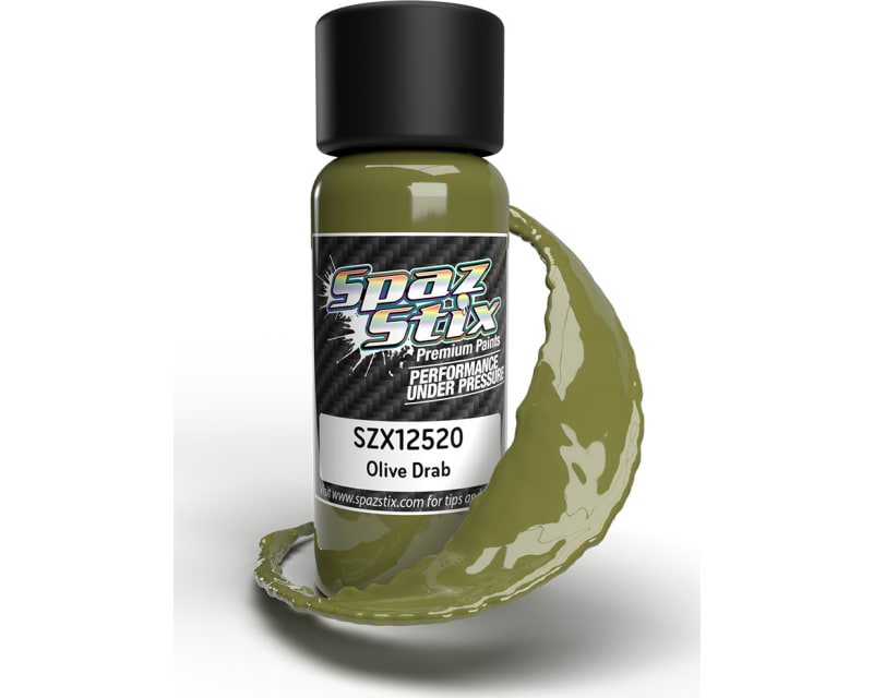 Olive Drab Airbrush Ready Paint 2oz Bottle