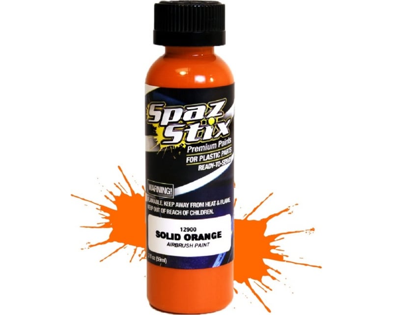 Solid Orange Airbrush Ready Paint 2oz Bottle