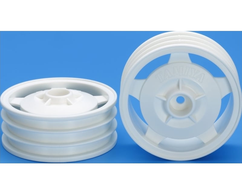 2WD Buggy Front Star-Dish Wheels Hex Hub White