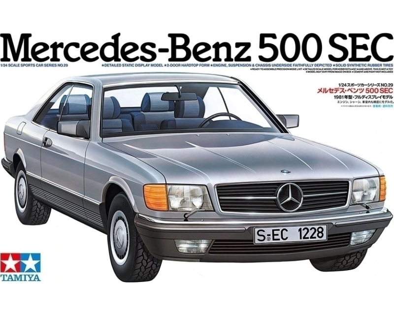 1/24 Mercedes-Benz 500 SEC Plastic Model Kit