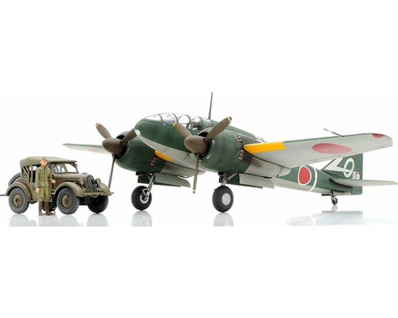 1/48 Mitsubishi Ki-46 III Type 100 & 4x4 Light Vehicle Kurogane  photo