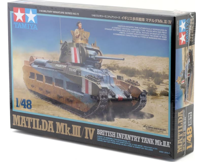 1/48 British Matilda Mk.Iii/Iv Infantry Tank Plastic Model Kit
