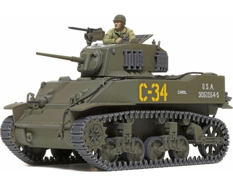 1/48 U.S. Light Tank M5A1 Stuart Plastic Model Kit