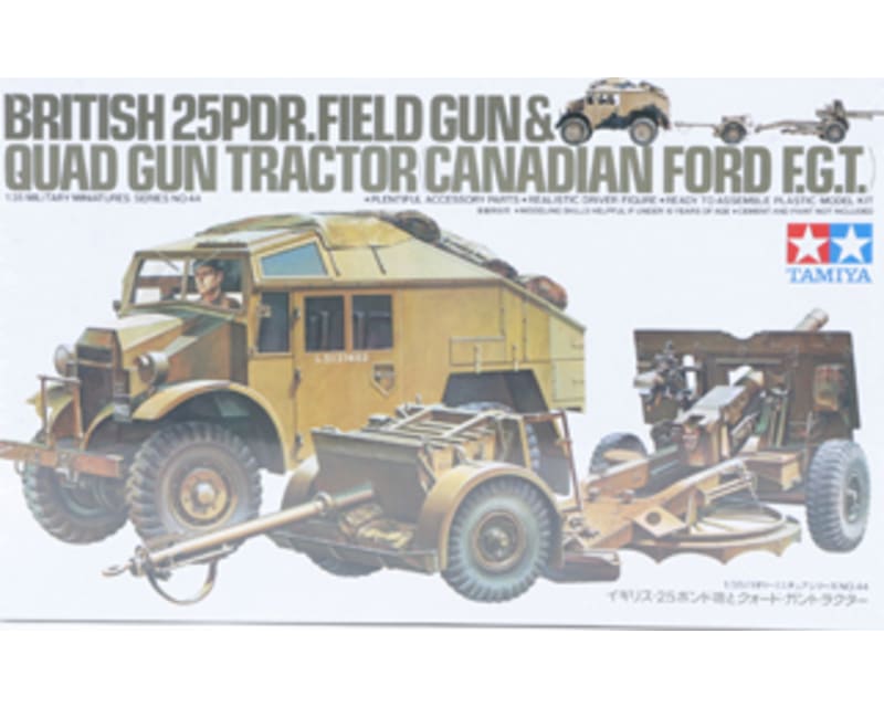 1/35 British 25lb Gun & Quad Plastic Model Kit