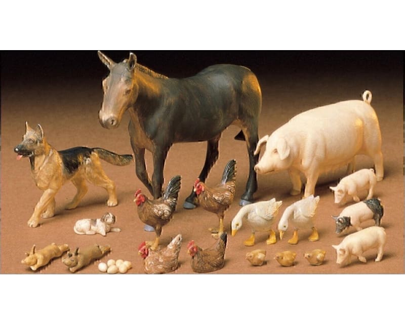 Tap to zoom 1/35 Livestock Set Kit Diorama Set