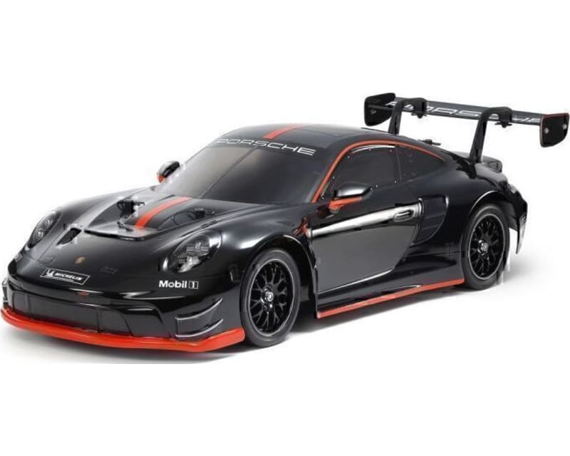 1/10 R/C Porsche 911 Gt3 R 992 Black Painted Body Tt-02 Kit
