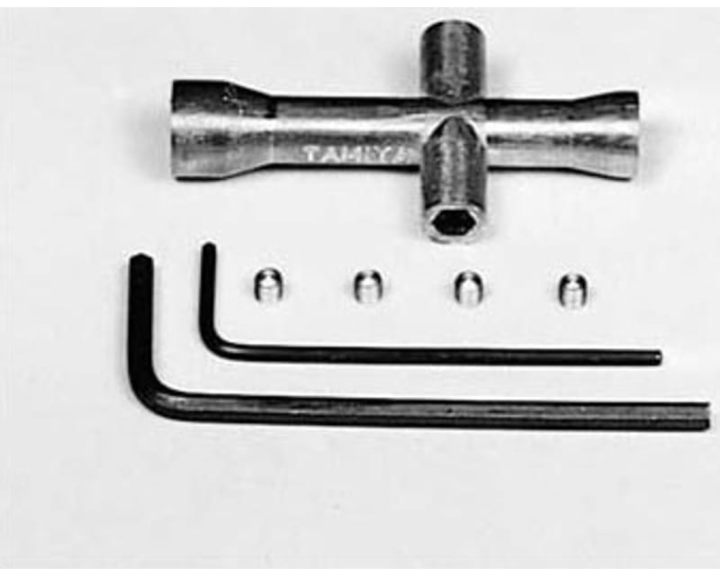 Tool set - 4 way nut driver (box wrench) and Allen keys