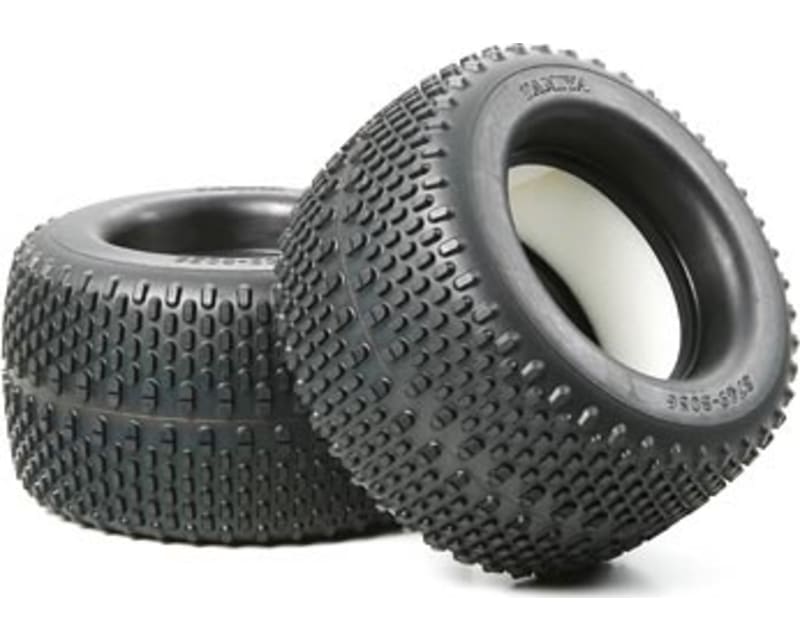 RC Oval Spike Tires TGM-04 - 2 pieces w/Inner Sponges