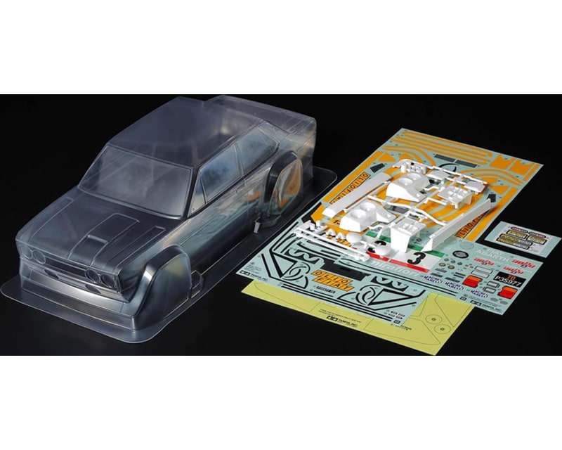 Tap to zoom 1:10 Scale RC Fiat 131 Abarth Rally Olio Fiat Body Parts Set