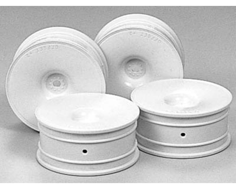 Tap to zoom RC 24mm Dish Wheels-4 pieces - White/+2