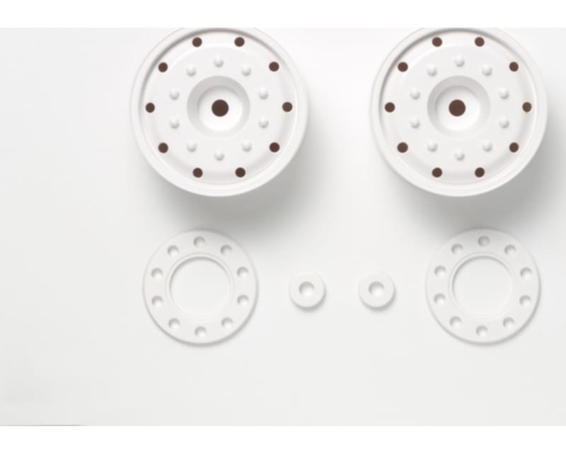 Hex Hub Wheels 30mm White (2)