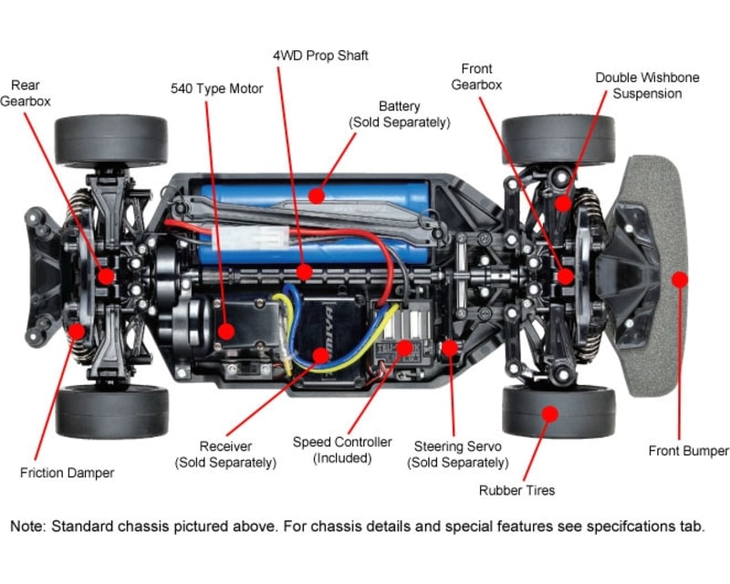 1/10 NSX TT-02 4x4 On-Road Touring Kit
