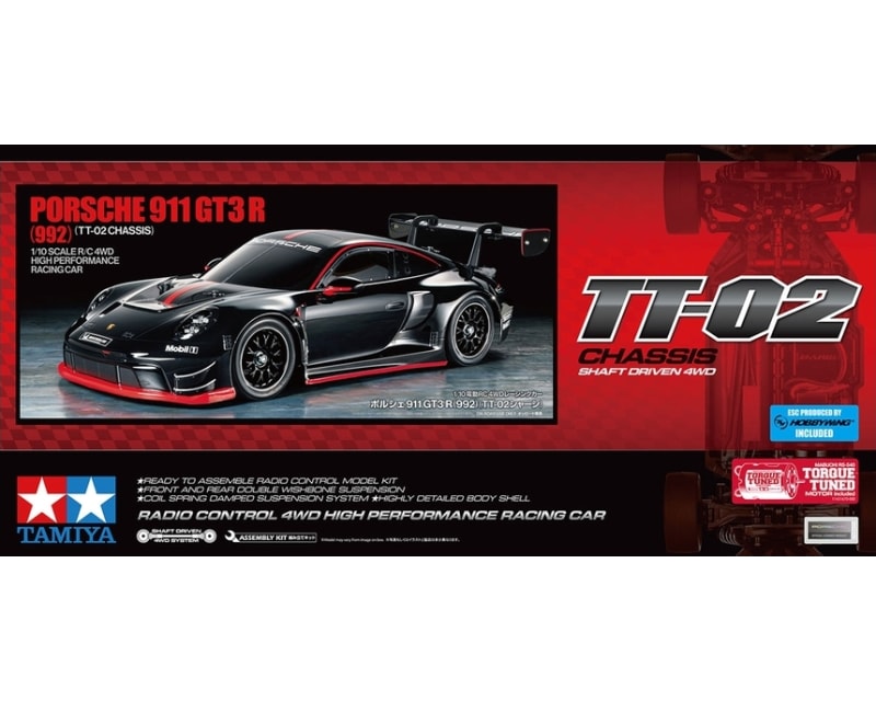 1/10 RC Porsche 911 Gt3 R 992 Tt-02