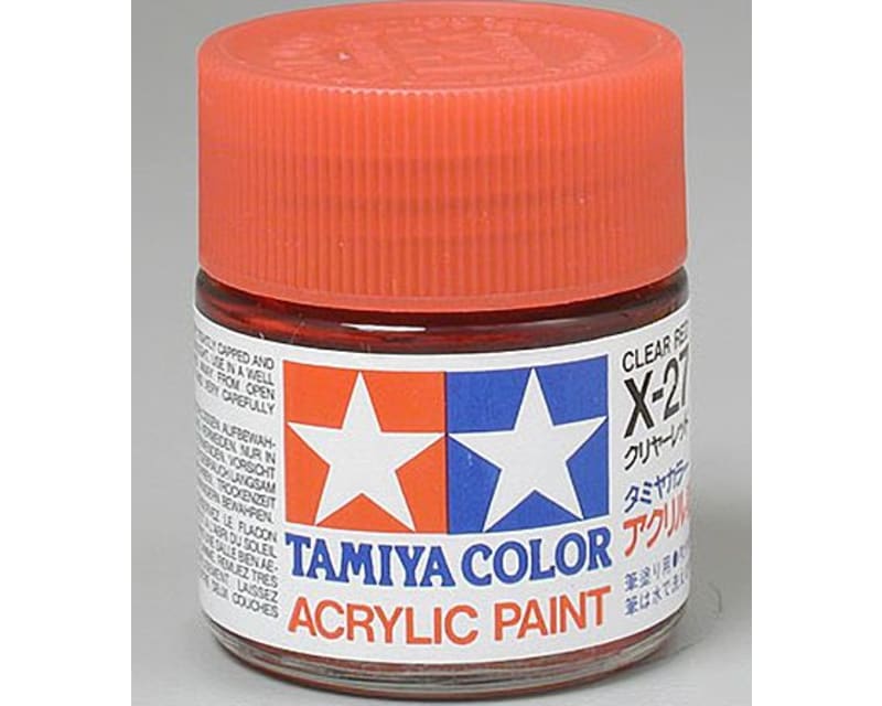 Acrylic X27 Gloss Clear Red
