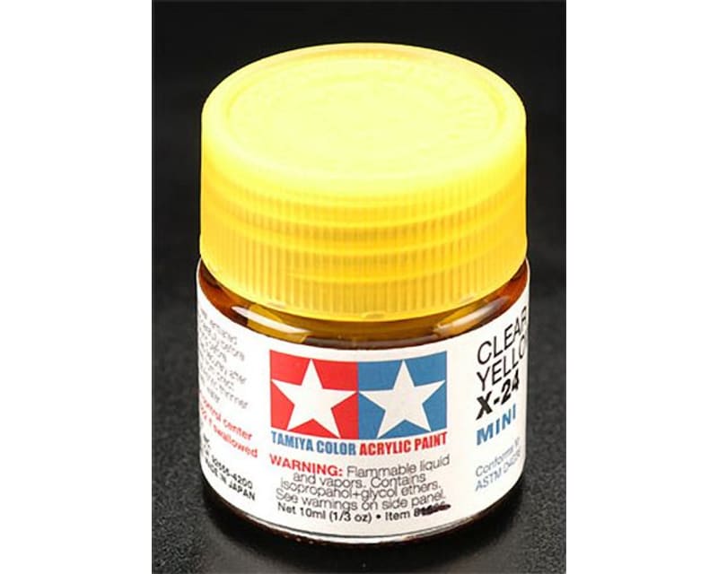 Acrylic Mini X24 Clear Yellow