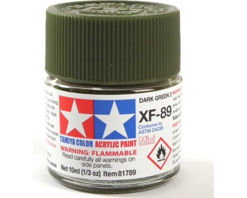 Acrylic Mini XF-89 Dark Green 2 10ml Bottle
