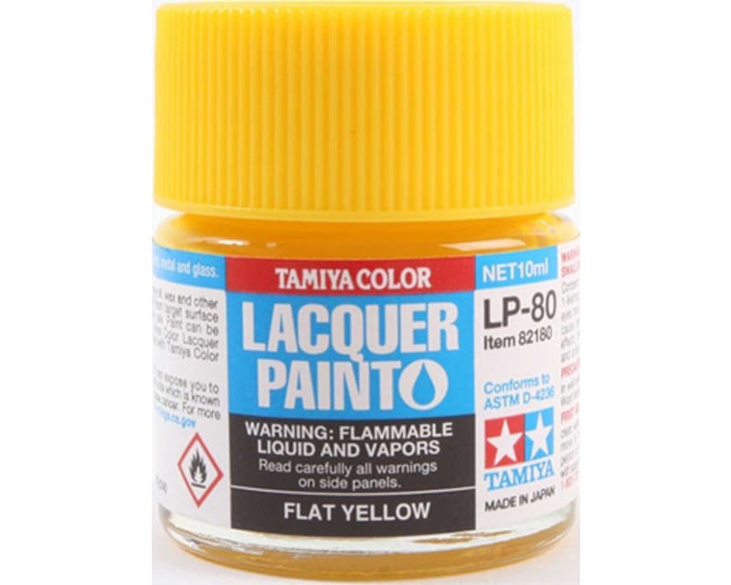 Lacquer LP-80 Flat Yellow 10ml Bottle