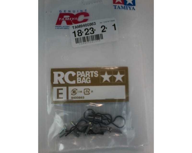 Black bent Body Clips 25mm long 1mm wire (4)