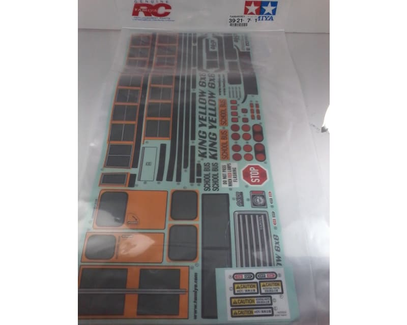 RC Sticker/Masking: G6-01 King Yellow 6x6