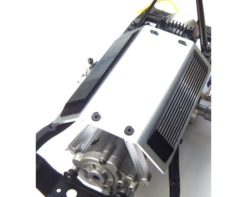 Tap to zoom Aluminum Scale Engine Cover & Motor heat sink Tamiya Bruiser