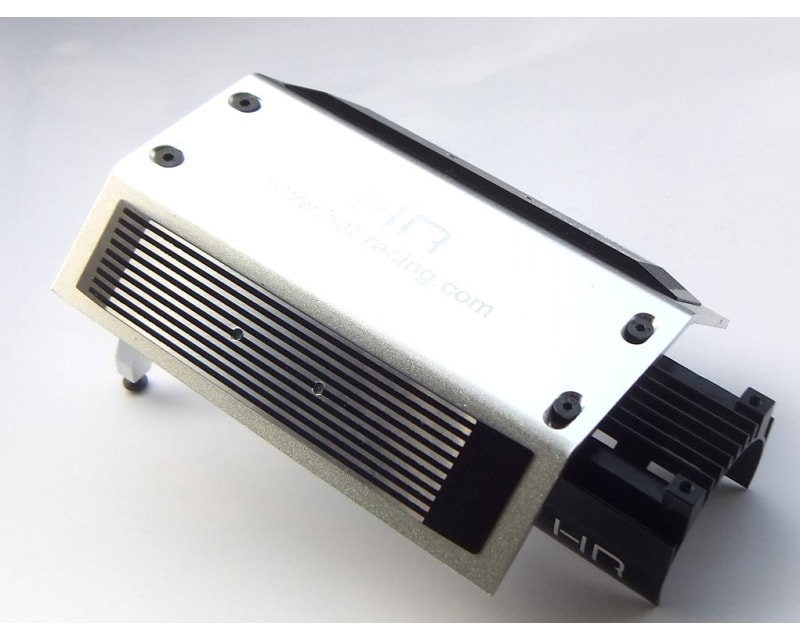 Tap to zoom Aluminum Scale Engine Cover & Motor heat sink Tamiya Bruiser