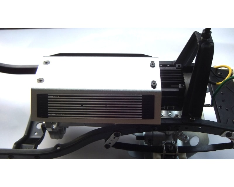 Tap to zoom Aluminum Scale Engine Cover & Motor heat sink Tamiya Bruiser