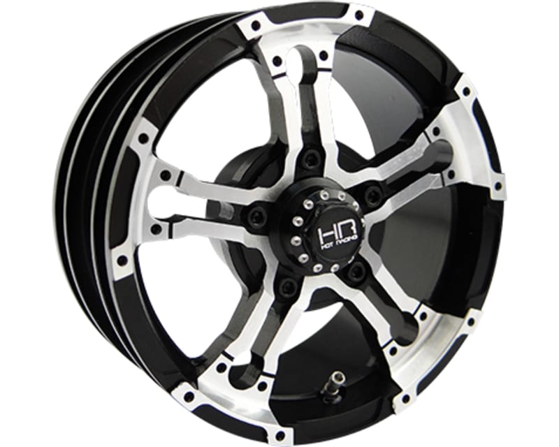 Tap to zoom 1.9 Inch Aluminum Truck Wheels 26mm Black 12mm Hex