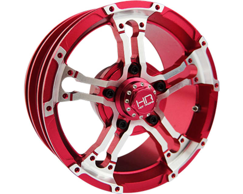 1.9 Inch Aluminum Truck Wheels 26mm Red 12mm Hex