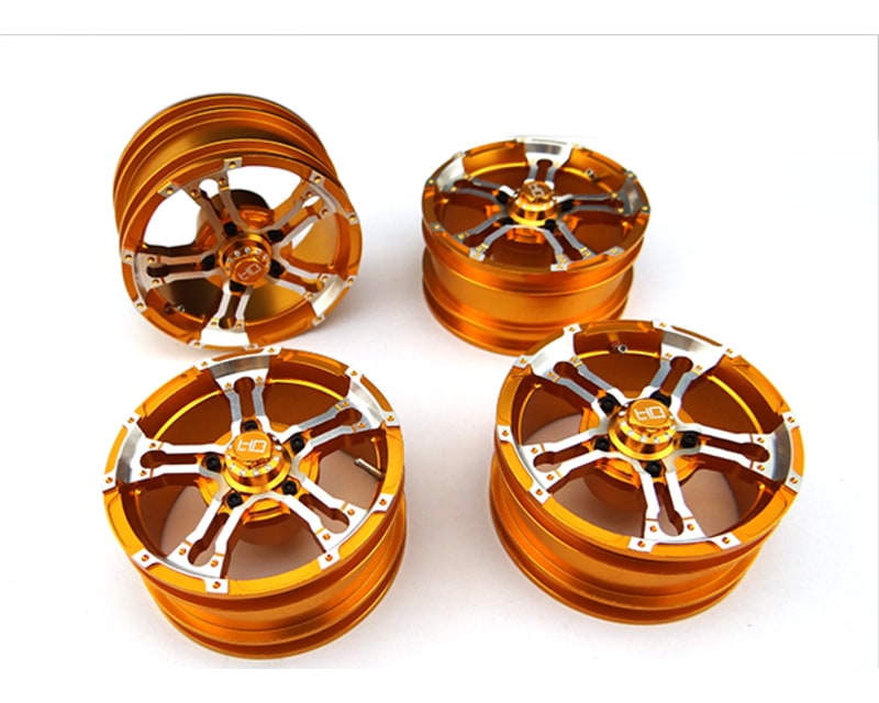 1.9 Inch Aluminum Truck Wheels 26mm Gold 12mm Hex