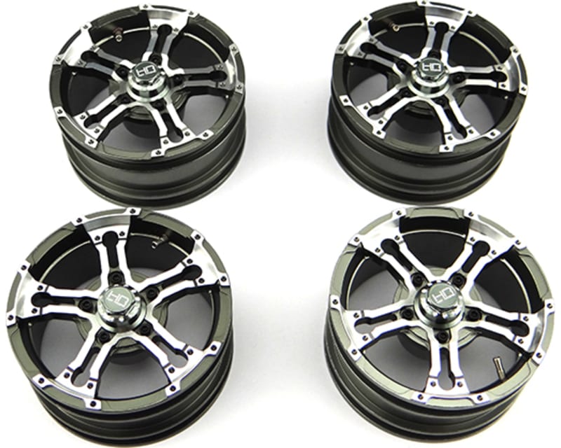 1.9 Inch Aluminum Truck Wheels 26mm Grey 12mm Hex