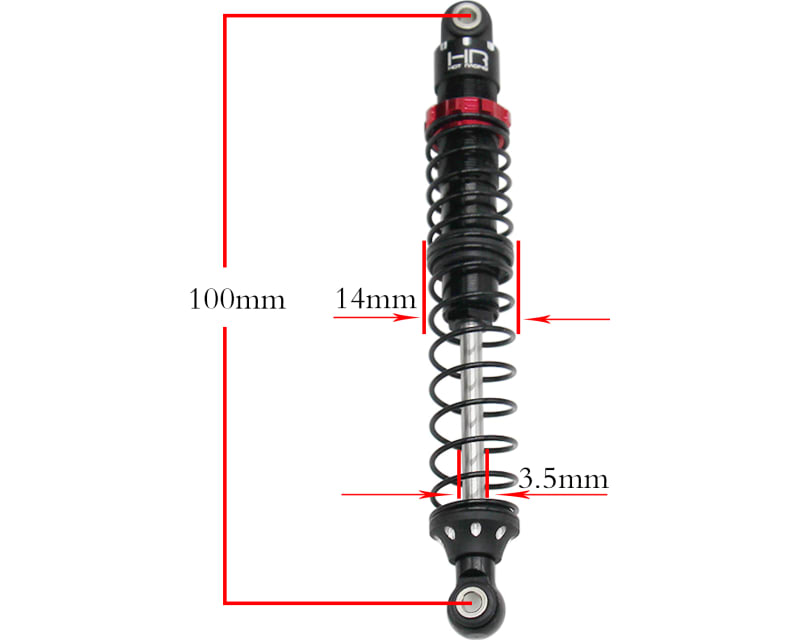 Scale Look Double spring Pro Shock 100mm