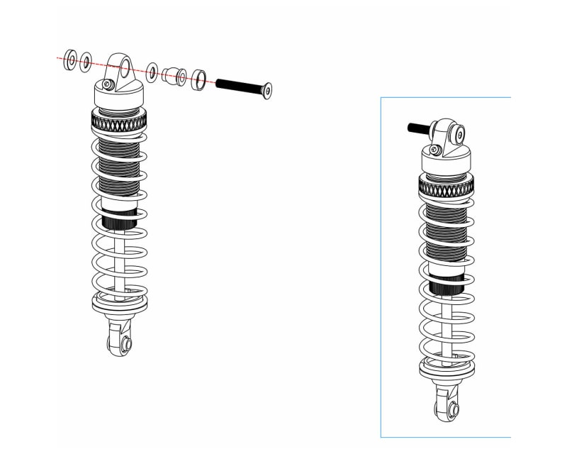 Aluminum 100mm Hd Big Bore Shocks (2)