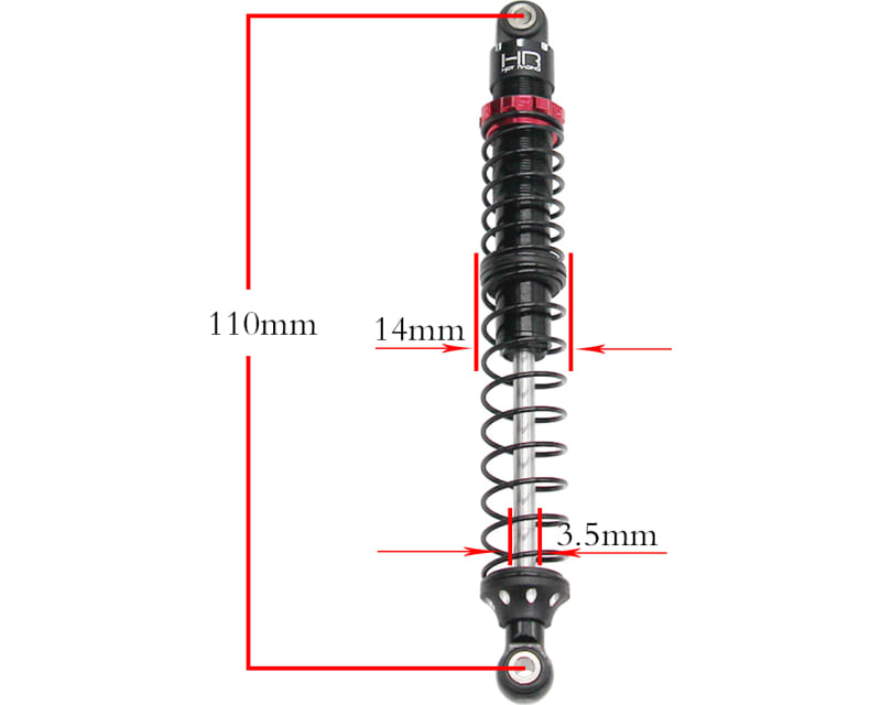 Scale Look Double spring Pro Shock 110mm