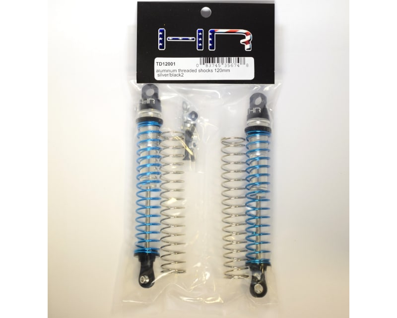 Tap to zoom Aluminum Threaded Shocks 120mm (Black/Silver))