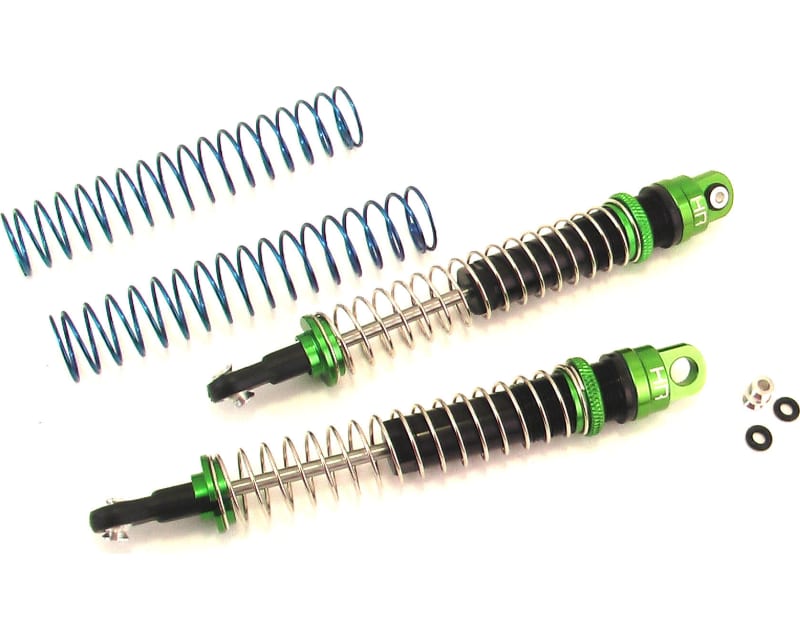 discontinued Aluminum Threaded Shocks 120mm (Black/Green)