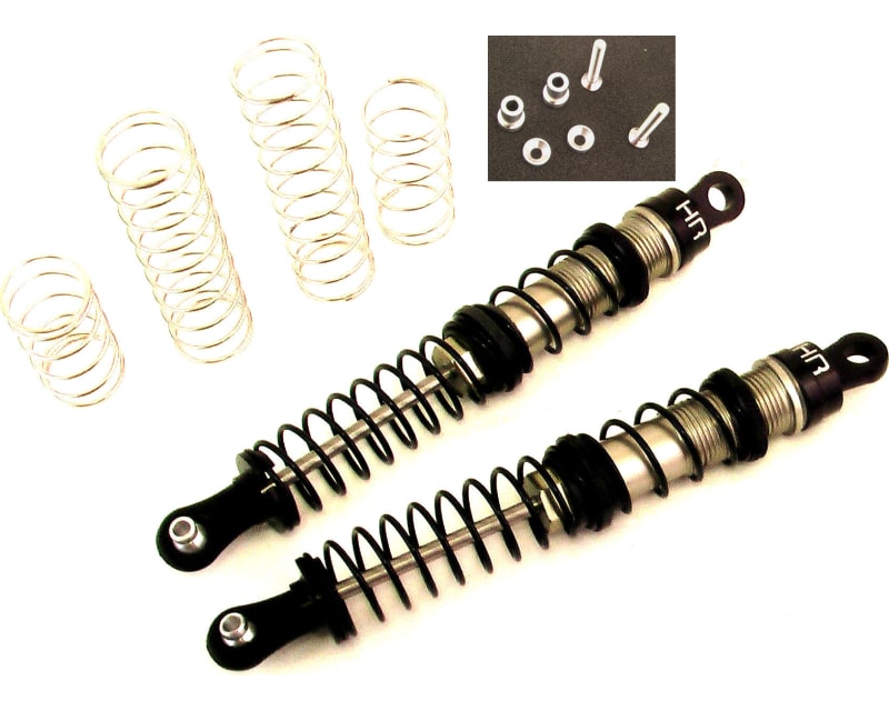 Aluminum 126mm Double Spring Shock Set (Black)
