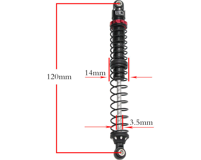 Scale Look Double spring Pro Shock 120mm