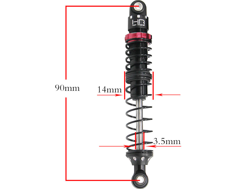 Scale Look Double spring Pro Shock 90mm