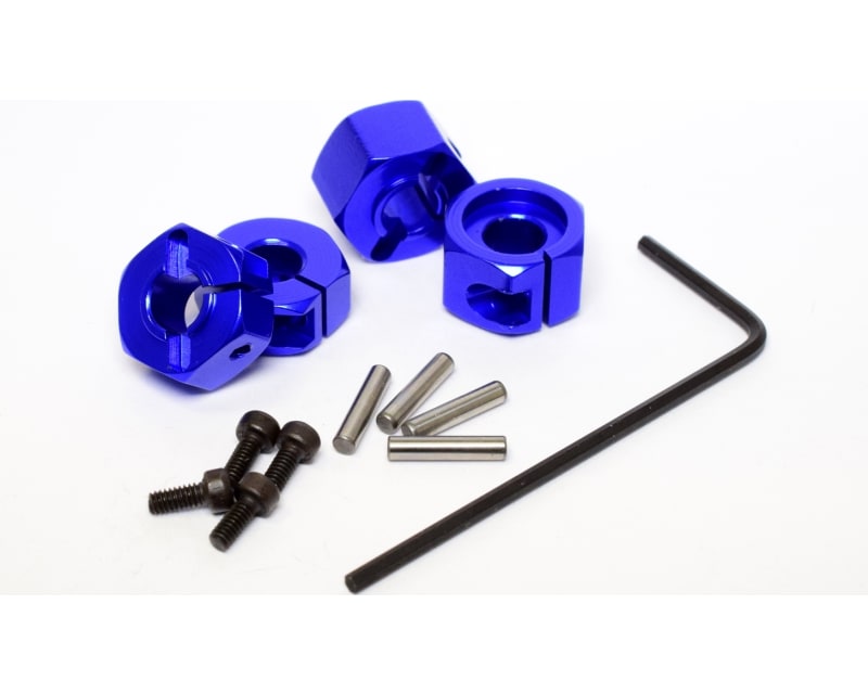 Tap to zoom Blue Aluminum 12mm Wheel Hex TRA 2WD