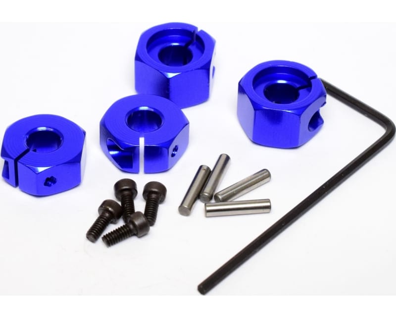 Blue Aluminum 12mm Wheel Hex TRA 2WD