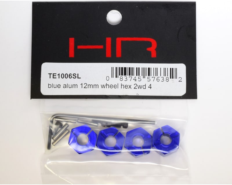 Tap to zoom Blue Aluminum 12mm Wheel Hex TRA 2WD