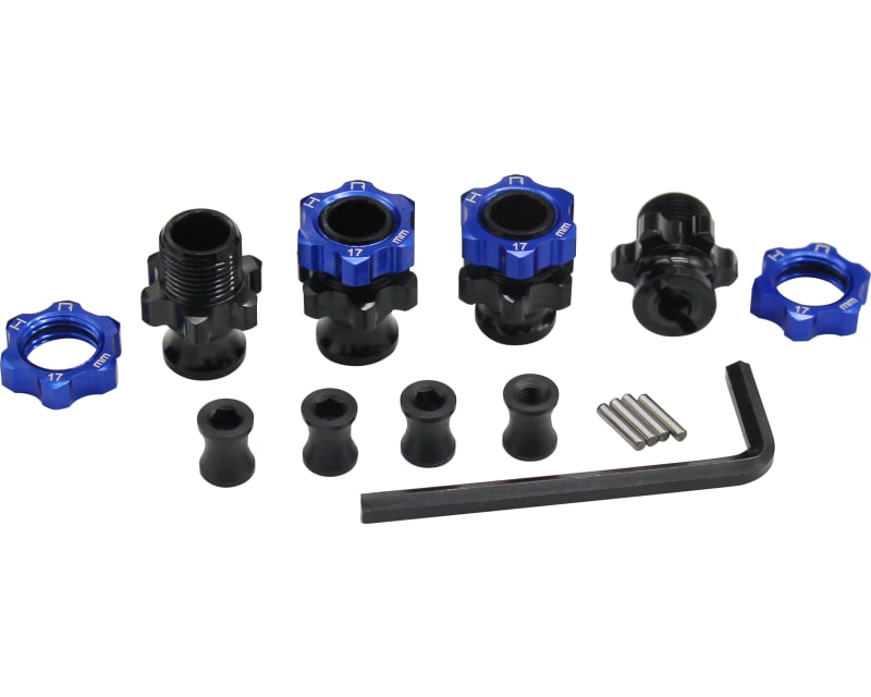 Light Weight 17mm Aluminum Hubs F+3mm - TRA 1:10 2WD