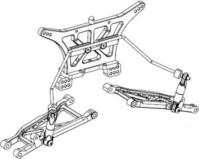 Front and Rear Wide Sway Bar Kit - 2WD Slash