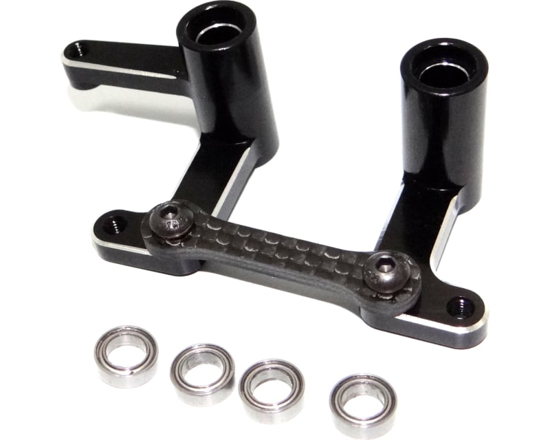 Aluminum/CF Steering Bellcranks and Draglink - Tra Ban Rus 2WD S