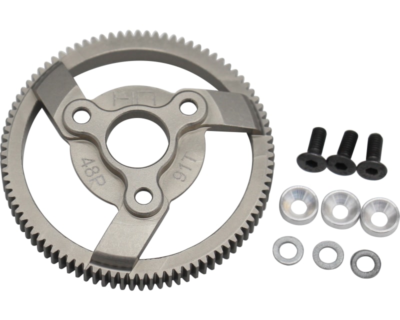 Hard Anodized Aluminum Spur Gear (91t 48p) - TRA